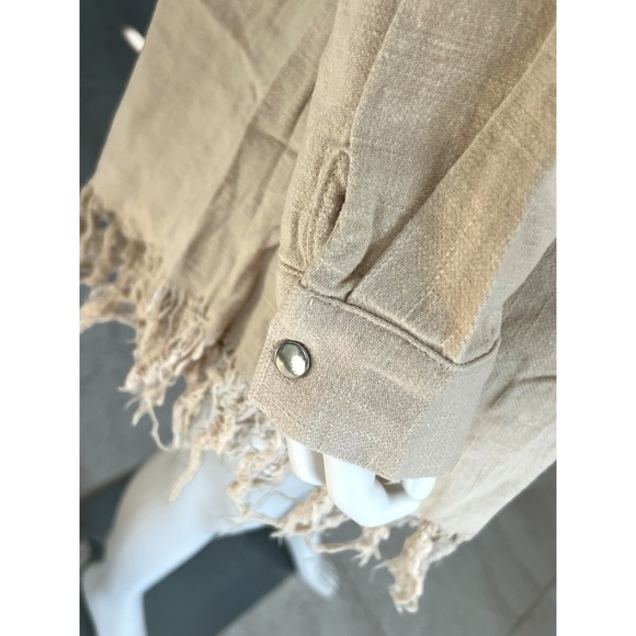 BLUE B Tassel trim linen mini dress S M L - Picture 7 of 7